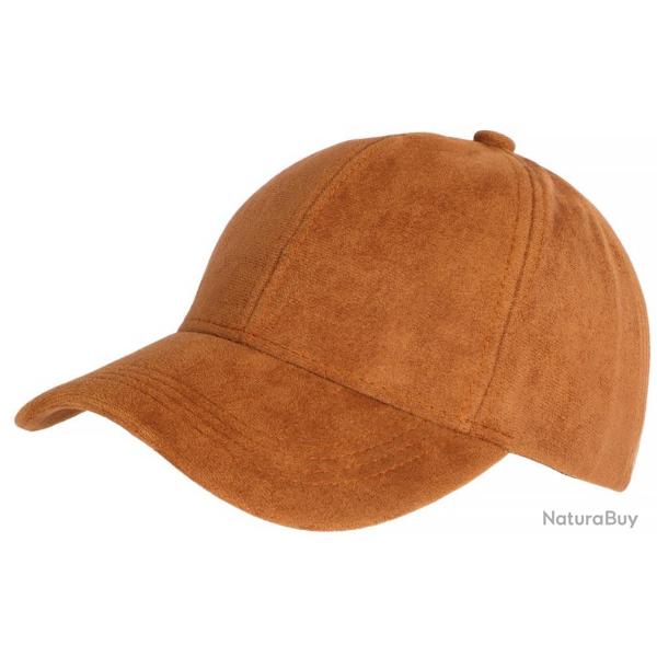 Casquette Daim Camel Classe Suedine Kalter Baseball Taille unique Marron