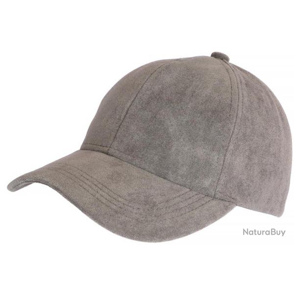 Casquette Daim Grise Classe Suedine Kalter Baseball Taille unique Gris