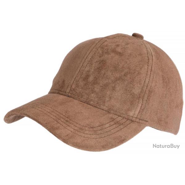 Casquette Daim Marron Tabac Classe Suedine Kalter Baseball Taille unique Marron
