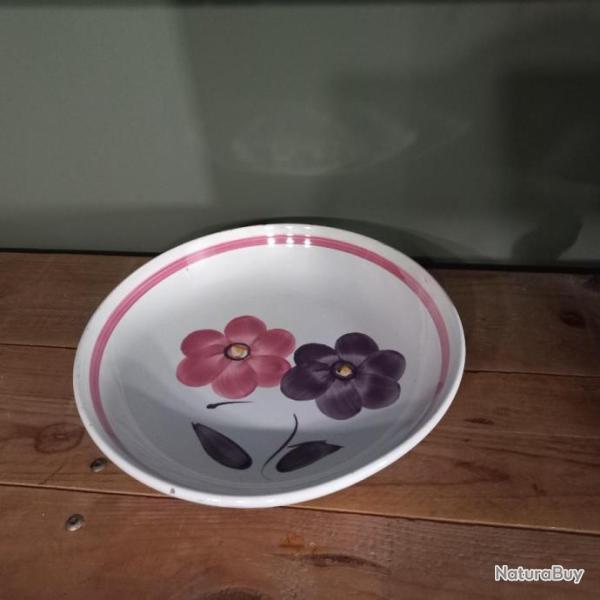 Grand plat creux vintage " VEGA "    CERAMICA NEPHTRLY,