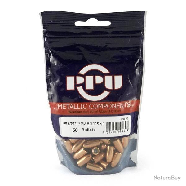 Ogives PPU Cal.30 .307 110grs FMJRN - sachet de 50 unit�s