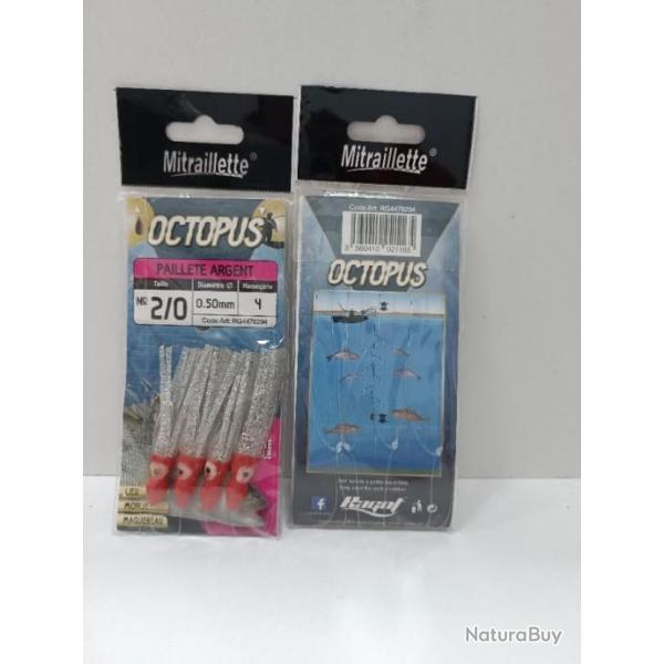 !! RAGOT MITRAILLETTE OCTOPUS 4H PAILLETTE ARGBET N� 2/0 !!