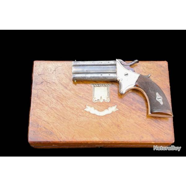 RARE Coffret pistolet  2 canons cal 30 Woodward REF 698