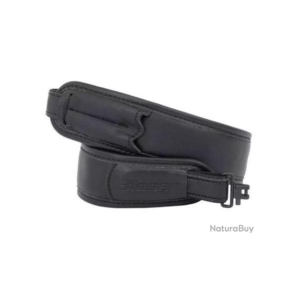 DB24 - BRETELLE BLASER CUIR NOIRE