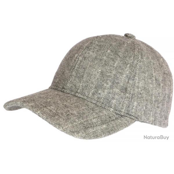 Casquette Baseball Laine Grise a Chevrons Tradition Britty Taille unique Gris