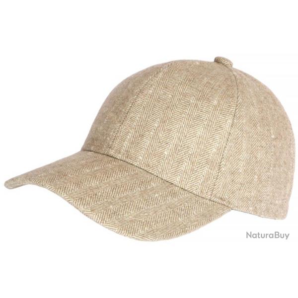 Casquette Baseball Laine Camel a Chevrons Tradition Britty Taille unique Marron