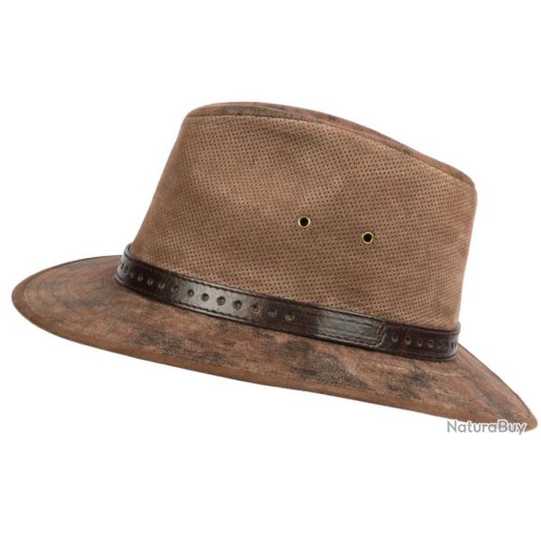 Chapeau Cuir Marron Traveller Classe Kodiak Aussie Apparel Marron