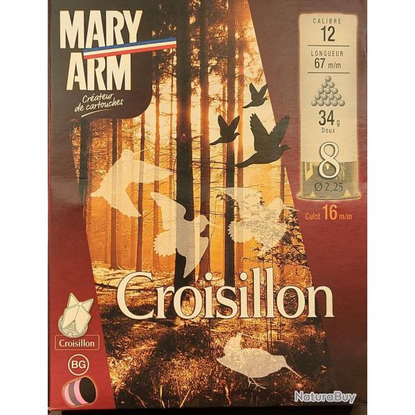 Cartouches MARY ARM CROISILLON Cal 12/67 34G BG DOUX PB8 X10