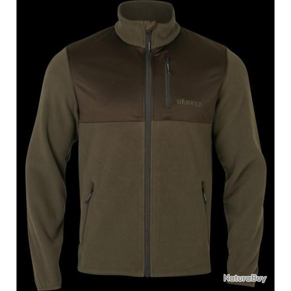 VESTE HARKILA STEINN FLEECE LIGHT WILLOW GREEN