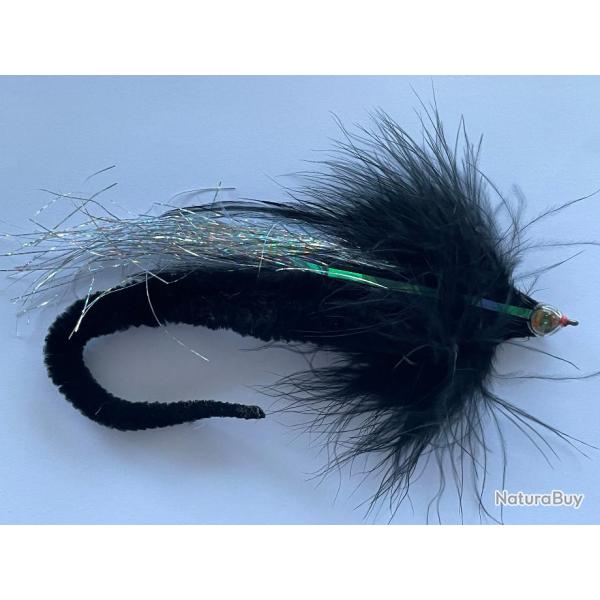 mouche brochet dragon tail noir