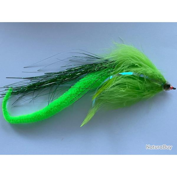 mouche brochet dragon tail vert