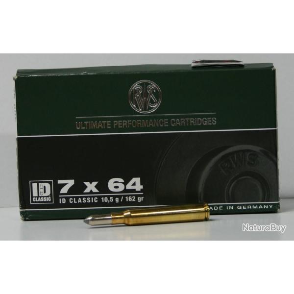 MUNITIONS RWS ID CLASSIC 162GR CAL. 7X64 X20