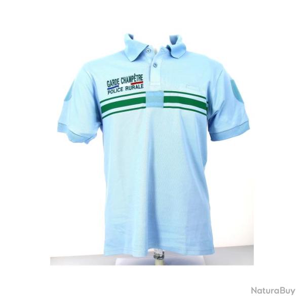 Polo infroissable manches courtes brod� Garde Champ�tre Police Rurale Conforme au d�cret 2023