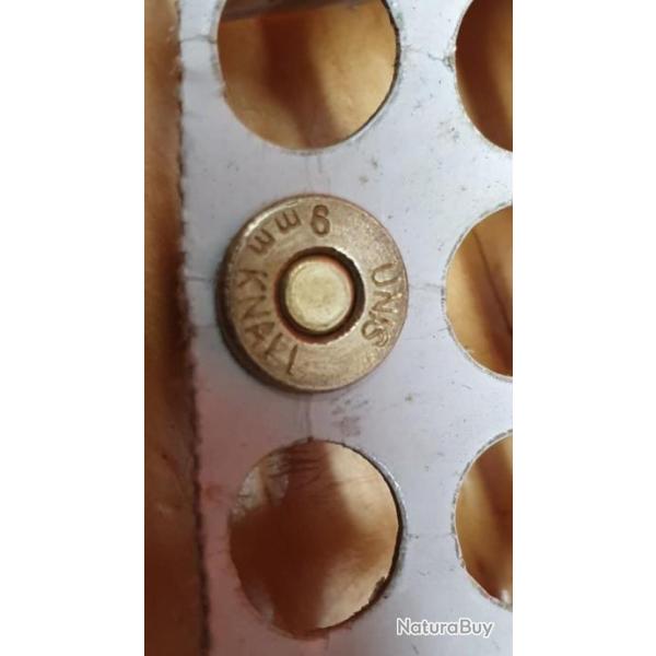 Cartouche 9mm  380  blanc  Knall