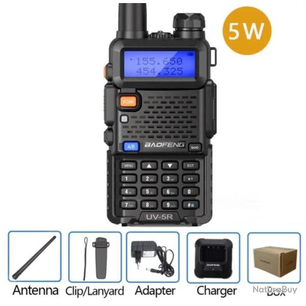 Radio bidirectionnelle Baofeng UV-5R UV5R chasse. A