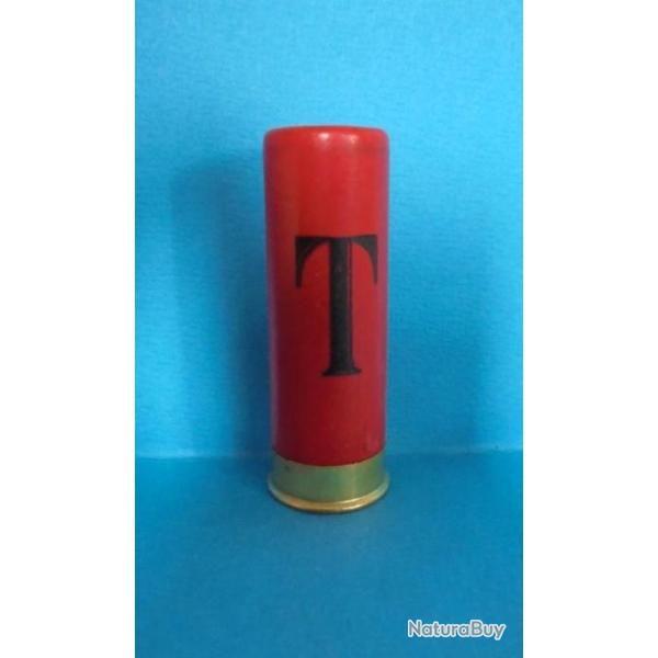 CARTOUCHE ANCIENNE NON RECHARGEE CAL.12 ARMURERIE  "FOURNIER VICHY " .