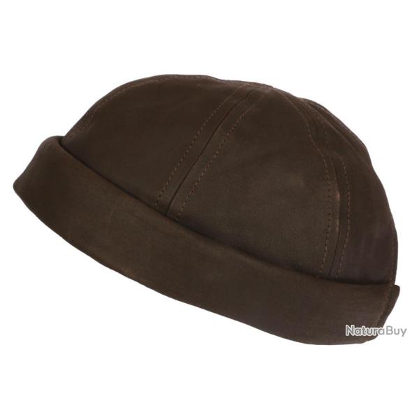 Bonnet Docker Cuir Marron Biker Koyoon Aussie Apparel Taille unique Marron