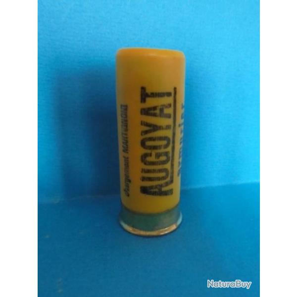 CARTOUCHE  ANCIENNE NON RECHARGEE EN PLASTIQUE D ARMURIER  AUGOYAT  ROANNE CAL.12  COLLECTION   .