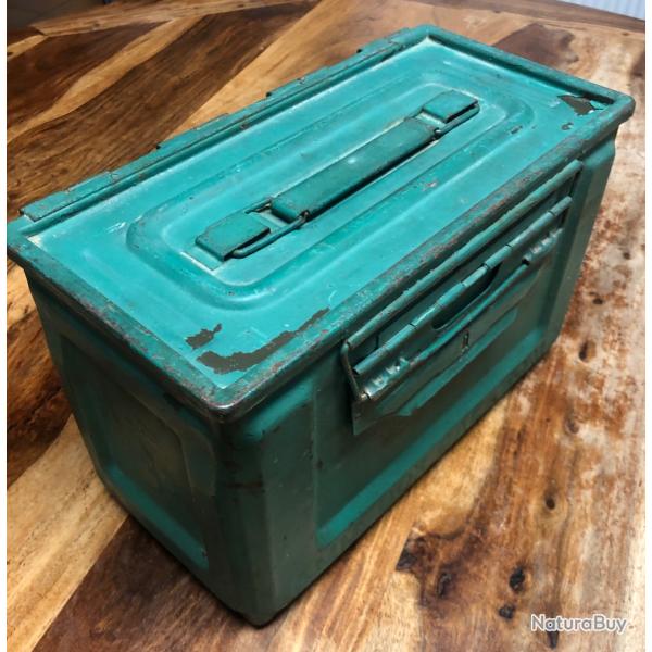 Caisse munition US WW2 pour mitrailleuse de 50 : AMM BOX CAL 50 M2 UNITED US jeep