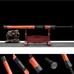 &Eacute;p&eacute;e chinoise en acier T10, forg&eacute; &agrave; la main