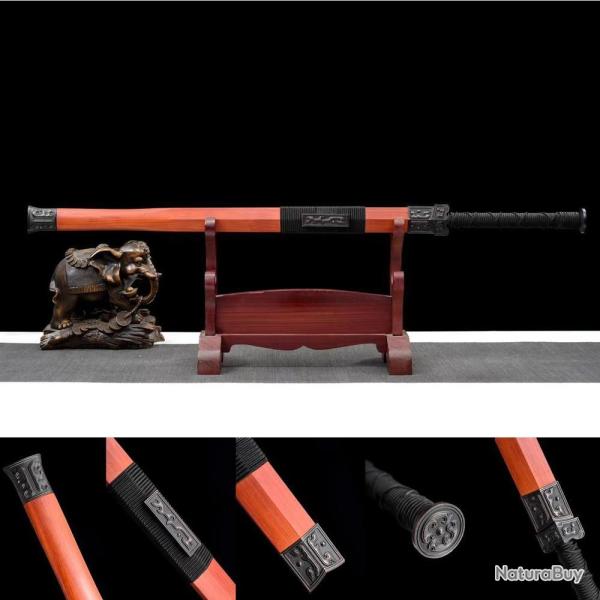 �p�e chinoise en acier T10, forg� � la main