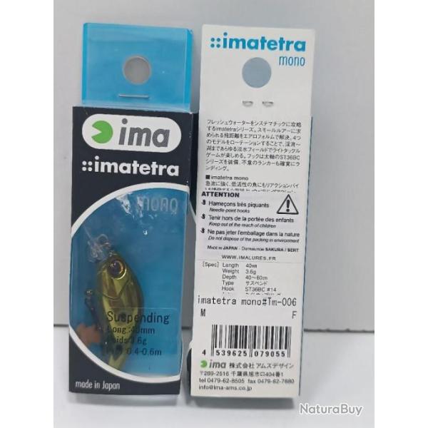 !! Leurre IMA LURES IMATETRA MONO TM-006 !!