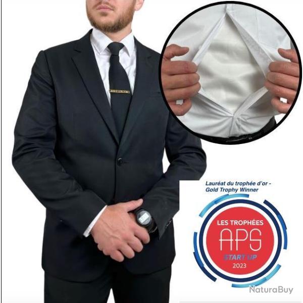 D�bardeur anti couteau NOIR - discret et efficace - Produit prim� au salon de la s�curit� APS