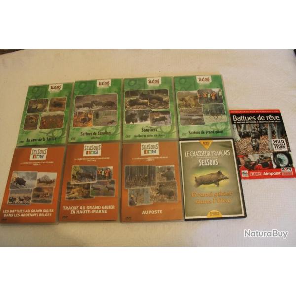 Lot 9 DVD chasse grand gibier