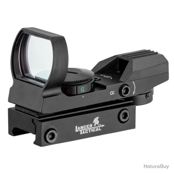 Point rouge Lancer Tactical m�tal Reflex 4 r�ticules rouge / vert