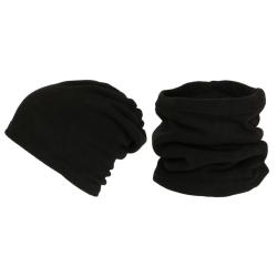 Bonnet Tube Snood Noir Cache Cou Polaire Kosd Taille unique Noir