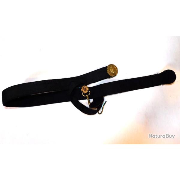ANCIEN CEINTURON PORTE EPEE MARINE NATIONALE OFFICIER