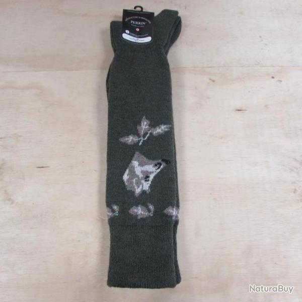 Chaussettes motif sanglier PERRIN fabrication fran�aise