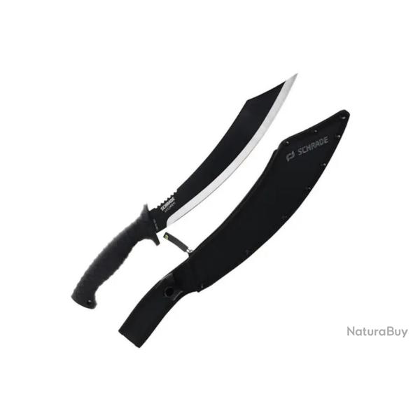 Couteau Kukkri Schrade Delta Class Decimate Parang Machette Lame Acier 3Cr13 Etui SCH1182527