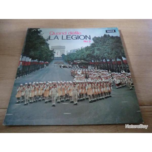 disque 33t  QUAND DEFILE LA LEGION