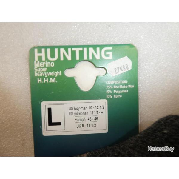 grosses chaussettes longues taille L