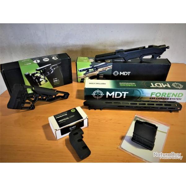 OFFRE SPECIALE - Ch�ssis MDT ESS pour Tikka T3X SA-(Chargeur/Crosse/base ch�ssis/Garde Main/Poign�e)