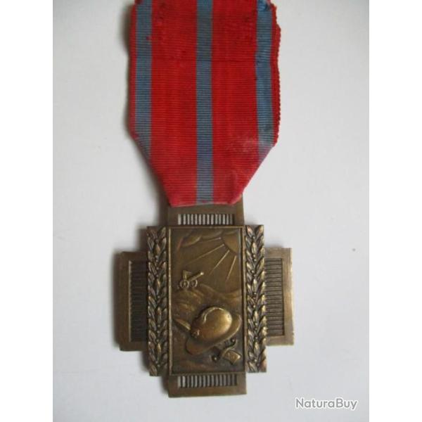 M�daille belge Croix de feu 14/18 type 4