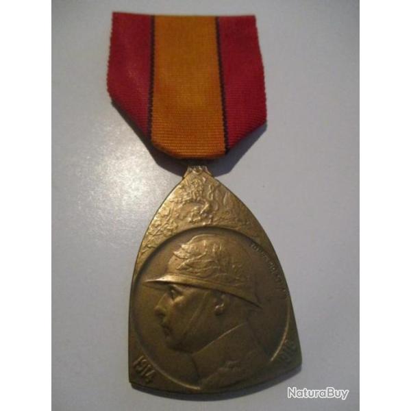 M�daille belge Comm�morative guerre 14/18