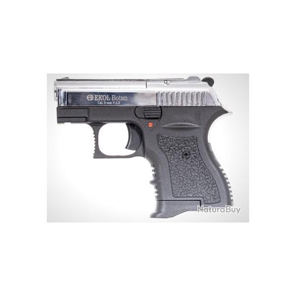 op�def! PISTOLET A BLANC EKOL BOTAN 9MM CHROME
