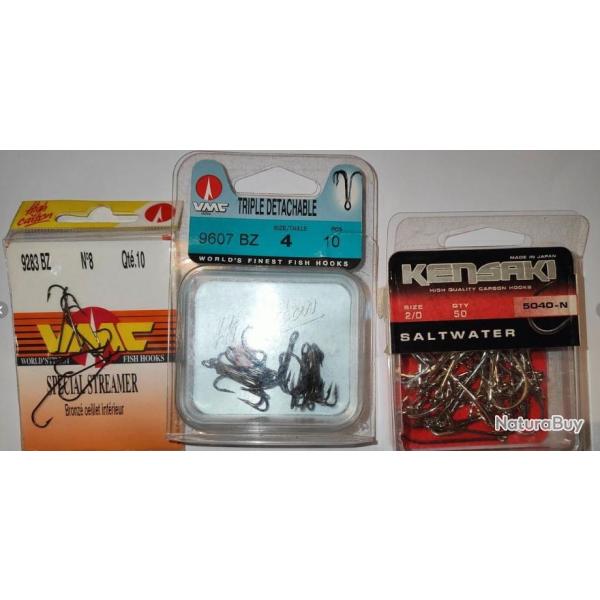 Lot d'hame�ons et deux t�tes plomb�es