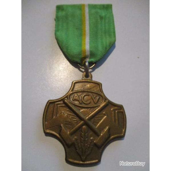 M�daille belge Conf�d�ration Syndicale Chr�tienne ACV