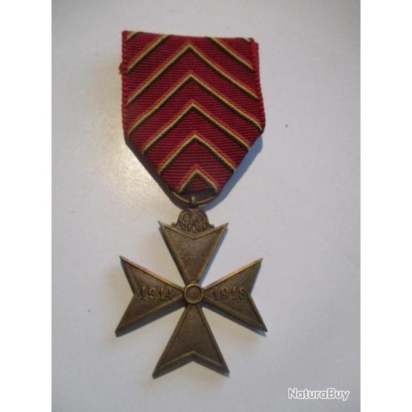 M�daille belge Croix des D�port�s 1914-1918
