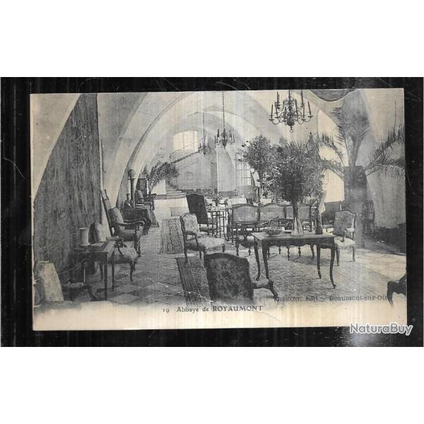 abbaye de royaumont  carte postale ancienne