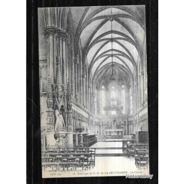 basilique notre-dame de la dlivrande le choeur carte postale ancienne
