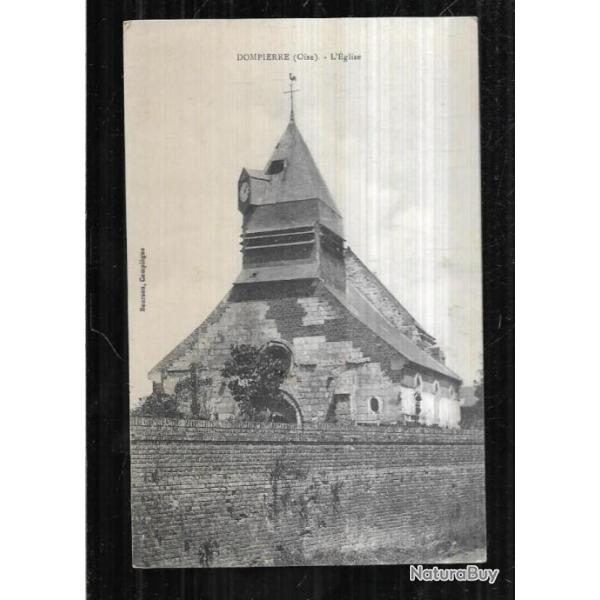 dompierre oise l'glise carte postale ancienne