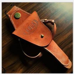 Holster en cuir marron de la cavalerie US pour droitier