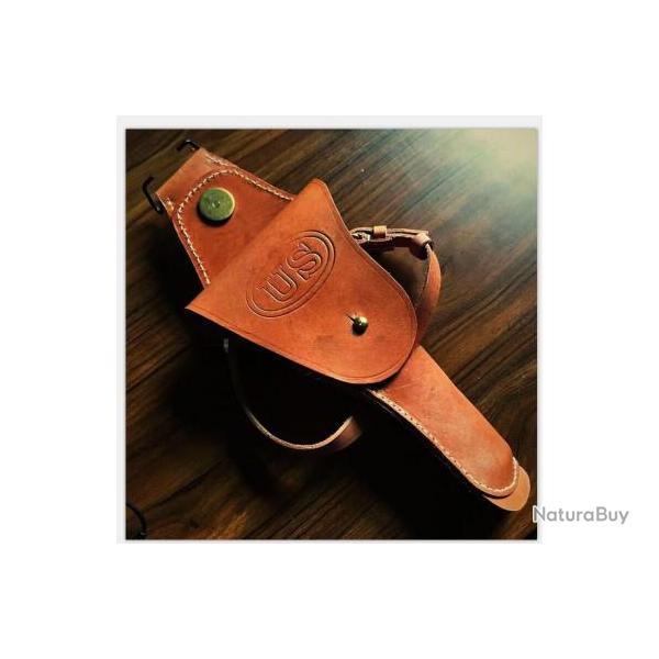 Holster en cuir marron de la cavalerie US pour droitier