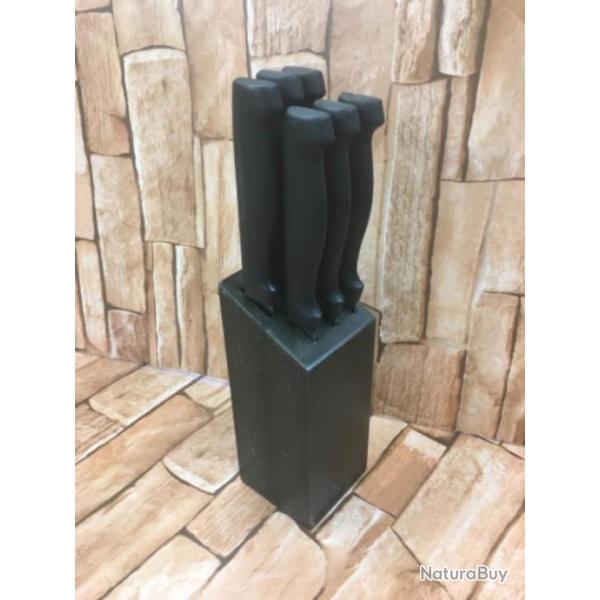 Bloc de 6 couteaux � stack