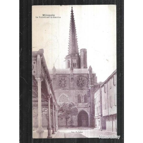 mirepoix la cath�drale saint maurice  carte postale ancienne