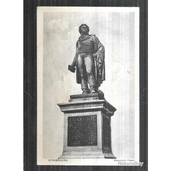 strasbourg monument kl�ber (gros plan) carte postale ancienne